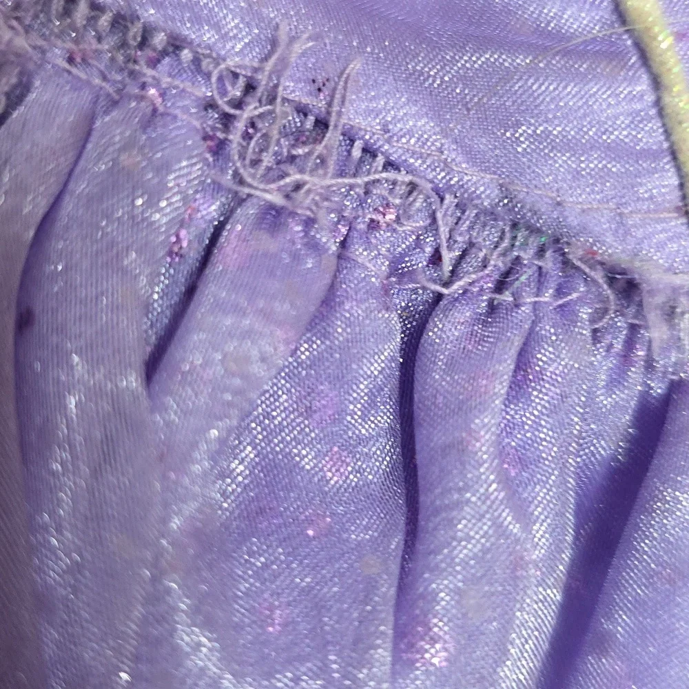 Disney Sophia The First Girl's Purple Party Dress Sparkly Lined Zips 6/6X *READ*